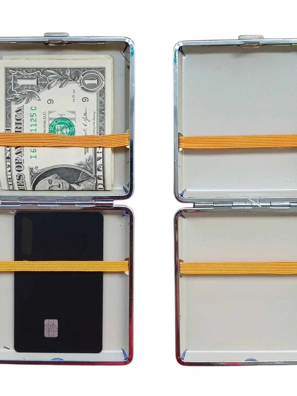 Quico Custom Laser-Engraved Metal Slim Wallet / Card & Cigarette Case.